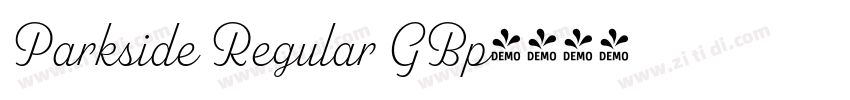 Parkside Regular GBp字体转换